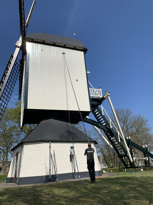 witte molen schoonmaken nellen den bosch